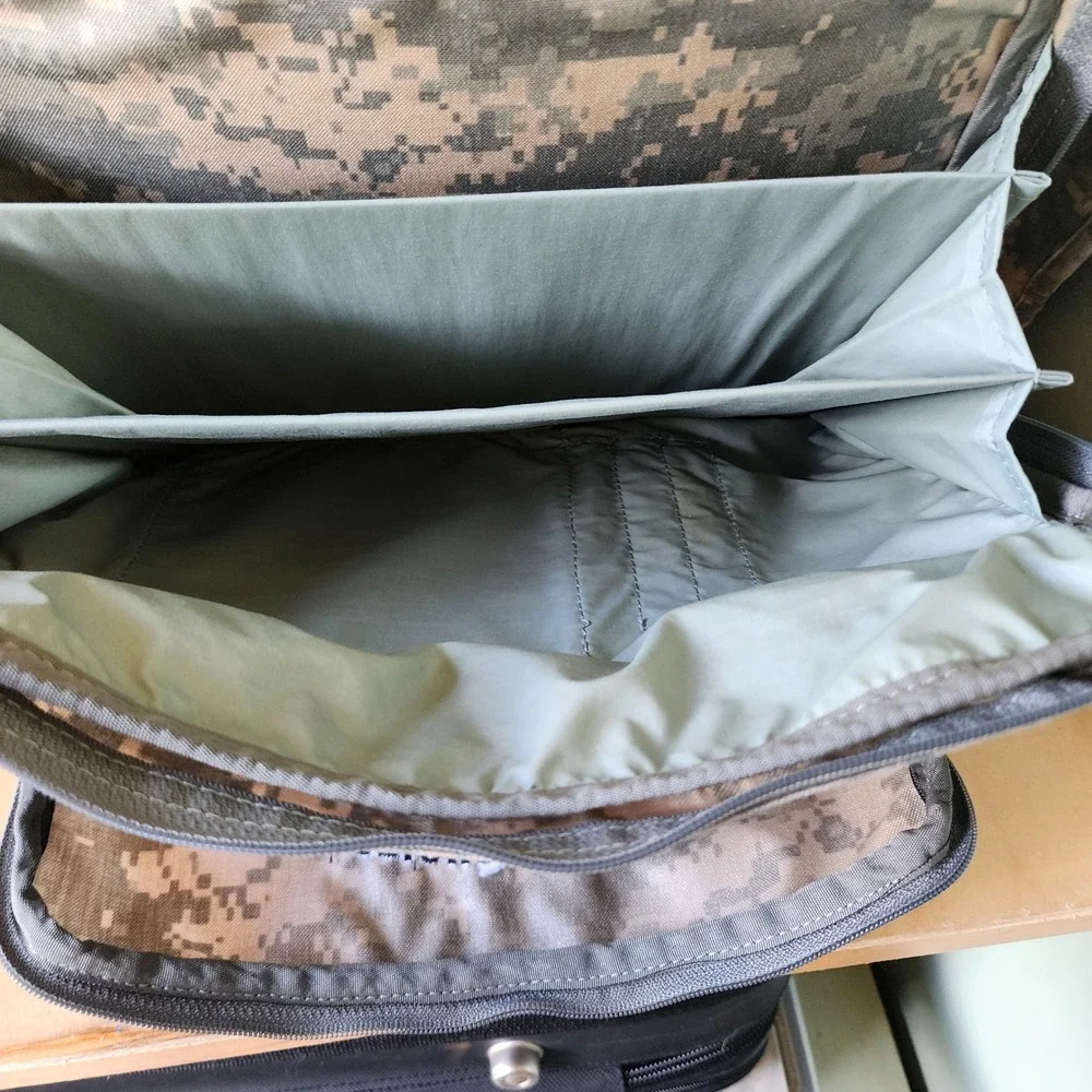 National Guard Digital Camo 3-Way Tactical Laptop Backpack Messenger Bag ACU